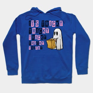 It's Tricky Halloween Funny Ghost Hoodie